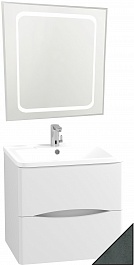Водолей Мебель для ванной Adel 70 подвесная серый камень – фотография-1